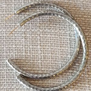 St John Silvertone Hoops
